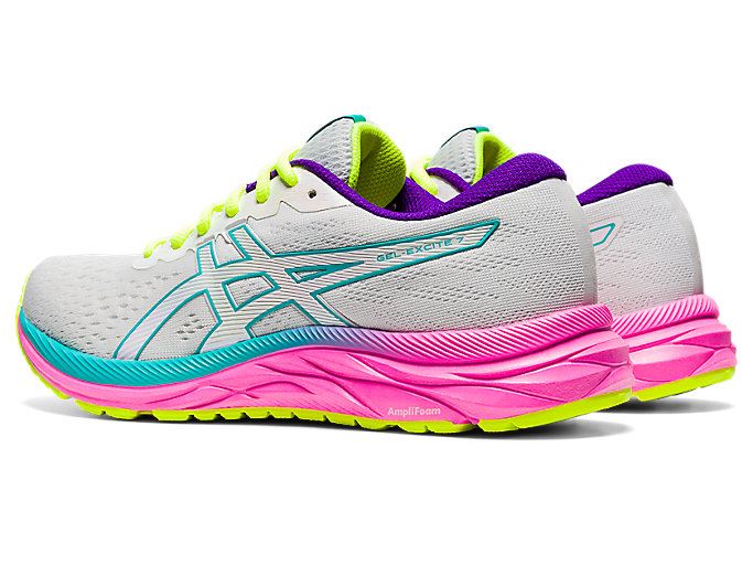 White Asics GEL-Excite 7 Women's Running Shoes | LBDK2998