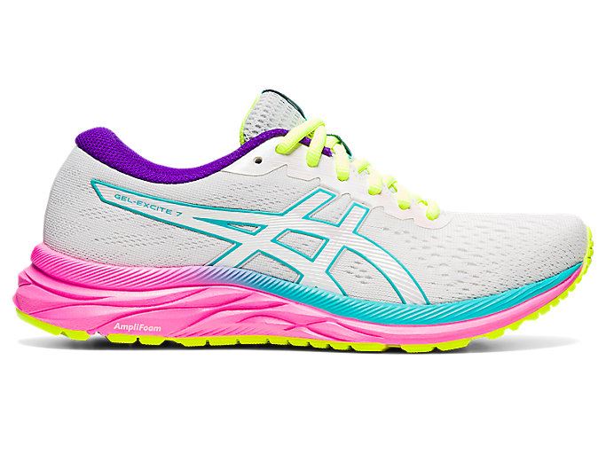 White Asics GEL-Excite 7 Women's Running Shoes | LBDK2998