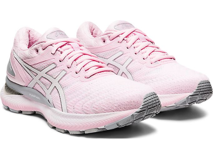 White Asics GEL-Nimbus 22 Women's Running Shoes | IUYA7956