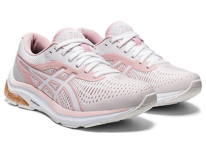 White Asics GEL-PULSE 12 Women's Running Shoes | IYEY1062