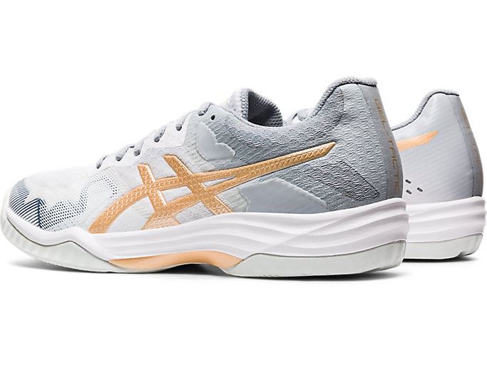 White Asics GEL-Tactic 2 Women's Volleyball Shoes | SJGK2024