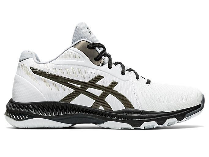 White Asics NETBURNER BALLISTIC FF MT 2 Men\'s Volleyball Shoes | LRVW1913