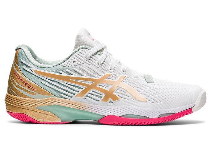 White Asics SOLUTION SPEED FF 2 L.E. Women\'s Tennis Shoes | YEEV9585