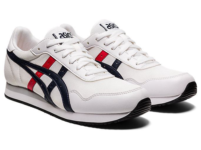 White Asics TIGER RUNNER Men's Sneakers | WAUC3636