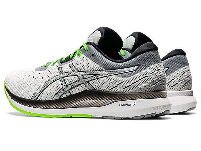 White / Black Asics EVORIDE Men's Running Shoes | TUBD4419