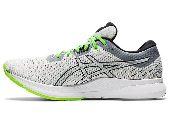 White / Black Asics EVORIDE Men's Running Shoes | TUBD4419