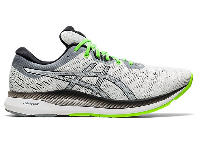 White / Black Asics EVORIDE Men's Running Shoes | TUBD4419