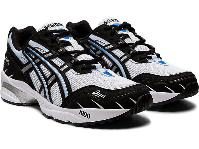 White / Black Asics GEL-1090 Men's Sneakers | OVEB8611