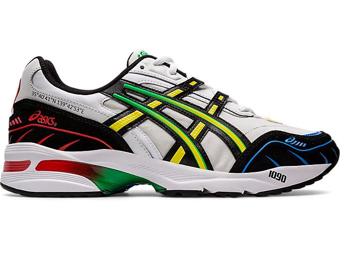 White / Black Asics GEL-1090 Men\'s Sneakers | ZBLC9518