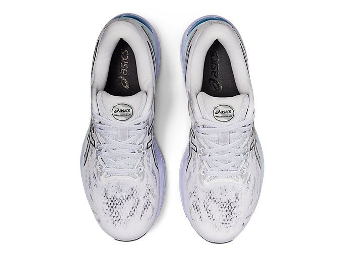 White / Black Asics GEL-CUMULUS 23 Women's Running Shoes | YZUW0265