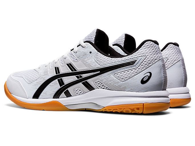 White / Black Asics GEL-FURTHERUP Men's Volleyball Shoes | LKRH3737