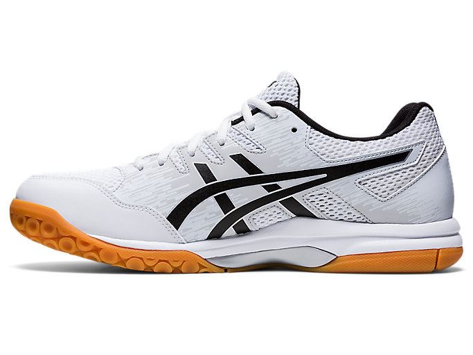 White / Black Asics GEL-FURTHERUP Men's Volleyball Shoes | LKRH3737