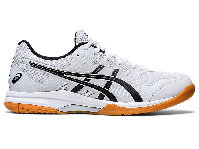 White / Black Asics GEL-FURTHERUP Men\'s Volleyball Shoes | LKRH3737