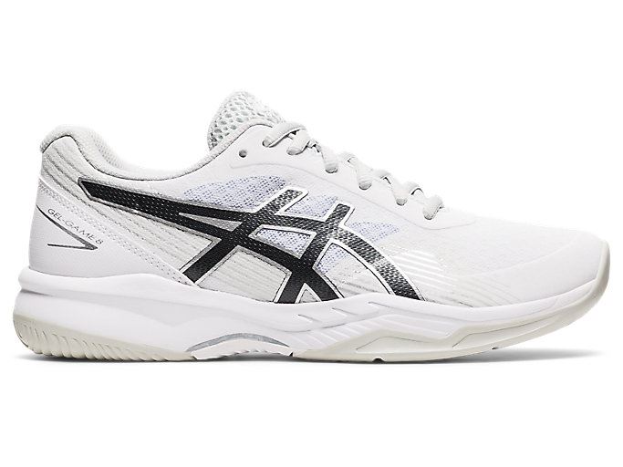 White / Black Asics GEL-GAME 8 Women's Tennis Shoes | TDWS9435