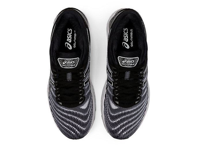 White / Black Asics GEL-Nimbus 22 Men's Running Shoes | HMVV9286