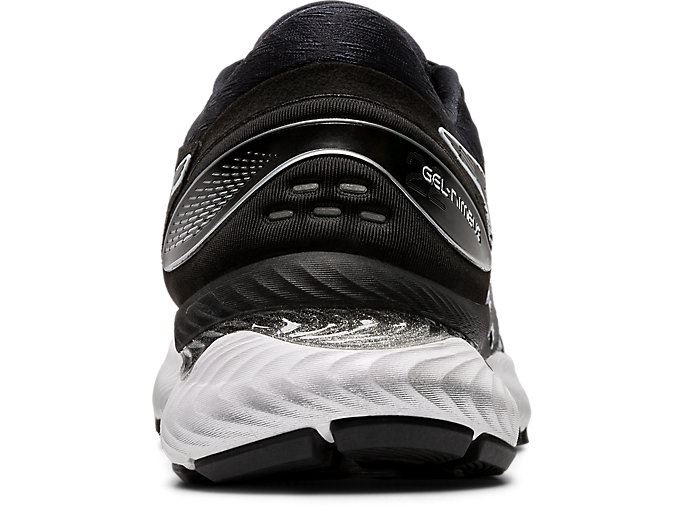 White / Black Asics GEL-Nimbus 22 Women's Running Shoes | WZDF8923