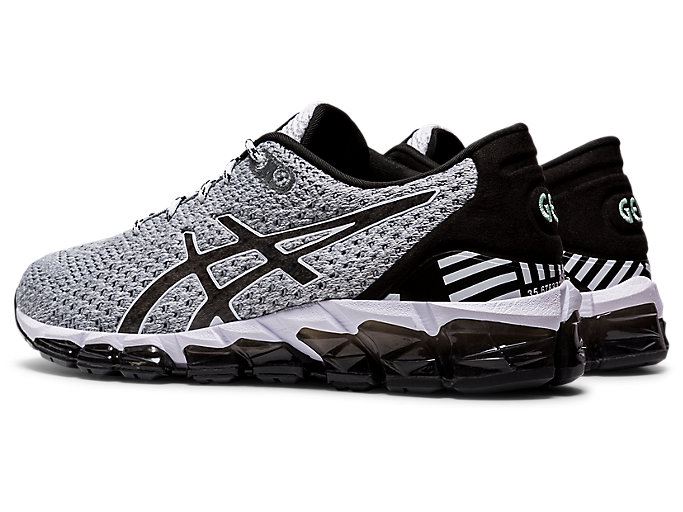 White / Black Asics GEL-QUANTUM 360 5 KNIT Women's Sneakers | YXWO6831