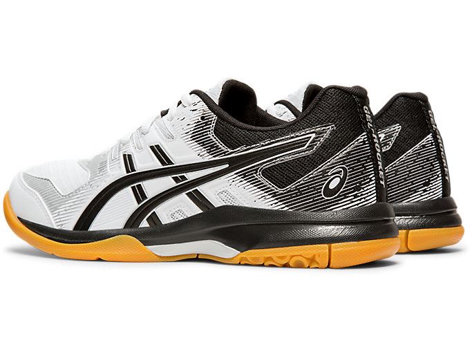 White / Black Asics GEL-ROCKET 9 Women's Volleyball Shoes | FIHH8438