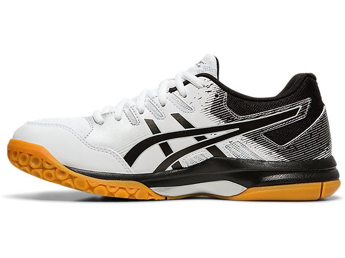 White / Black Asics GEL-ROCKET 9 Women's Volleyball Shoes | FIHH8438