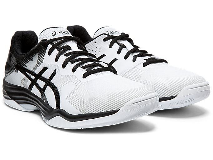 White / Black Asics GEL-Tactic 2 Men's Volleyball Shoes | TZUA3670