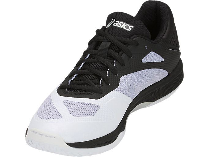 White / Black Asics Netburner Ballistic FF Women's Volleyball Shoes | TXXC2244