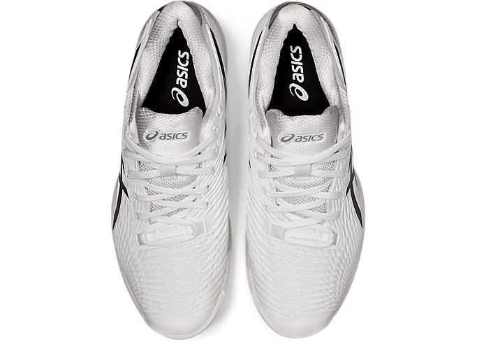 White / Black Asics SOLUTION SPEED FF 2 CLAY Men's Tennis Shoes | BQBZ2086