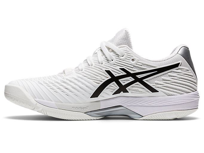 White / Black Asics SOLUTION SPEED FF 2 Women's Tennis Shoes | JIWN2531