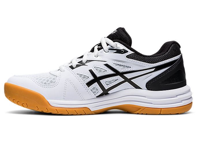 White / Black Asics UPCOURT 4 GS Kids' Sneakers | OPOR7437