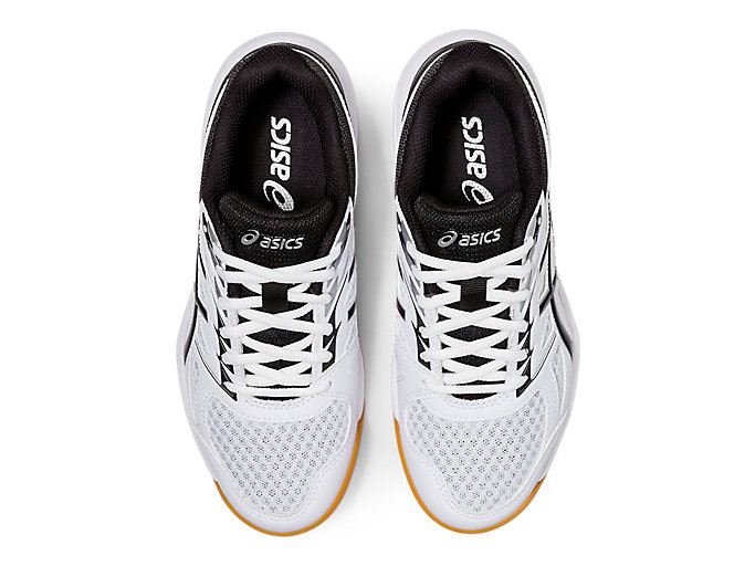 White / Black Asics UPCOURT 4 GS Kids' Sneakers | OPOR7437