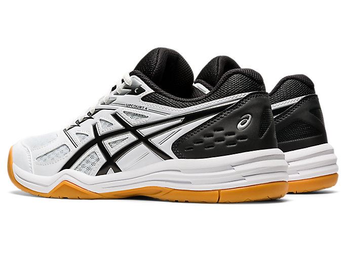 White / Black Asics UPCOURT 4 Women's Volleyball Shoes | NTRJ4641