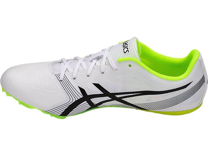 White / Black / Yellow Asics HyperSprint 6 Men's Track Shoes | DQES5575