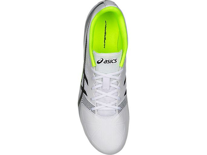 White / Black / Yellow Asics HyperSprint 6 Men's Track Shoes | DQES5575