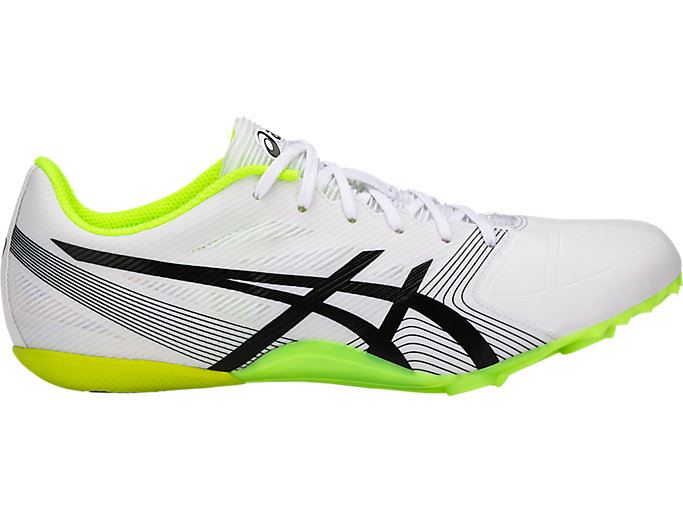 White / Black / Yellow Asics HyperSprint 6 Men\'s Track Shoes | DQES5575