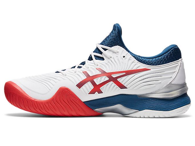 White / Blue Asics COURT FF 2 Men's Tennis Shoes | GJMF2113