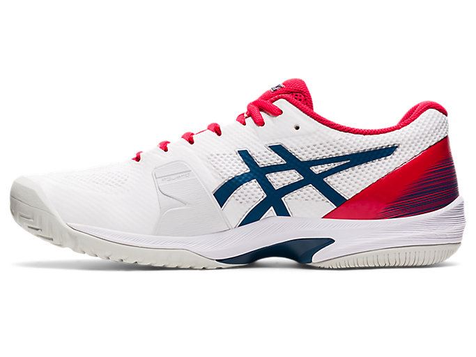 White / Blue Asics Court Speed FF Men's Tennis Shoes | MVMU8720