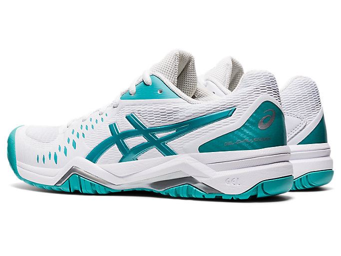 White / Blue Asics GEL-Challenger 12 Women's Tennis Shoes | XTTR4632