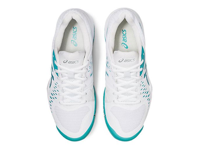 White / Blue Asics GEL-Challenger 12 Women's Tennis Shoes | XTTR4632