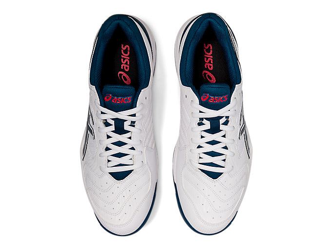 White / Blue Asics GEL-DEDICATE 6 Men's Tennis Shoes | LMAN9308