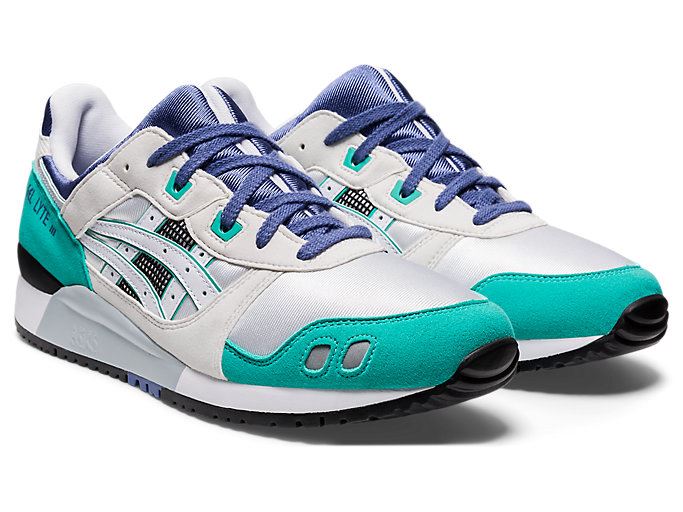 White / Blue Asics GEL-Lyte III Men's Sneakers | GJES6364