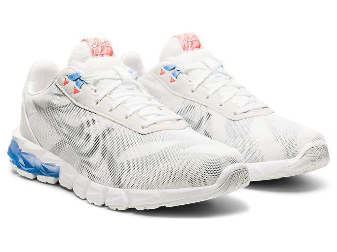 White / Blue Asics GEL-QUANTUM 90 2 F Women's Sneakers | QSZK5833