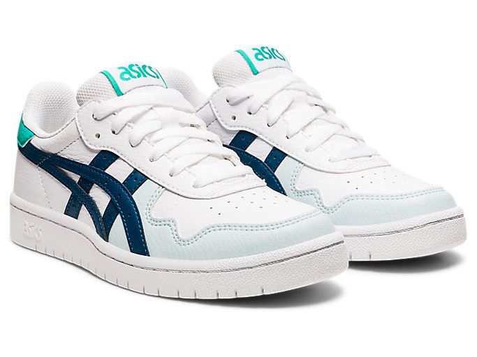 White / Blue Asics JAPAN S GS Kids' Sneakers | FHAV1680