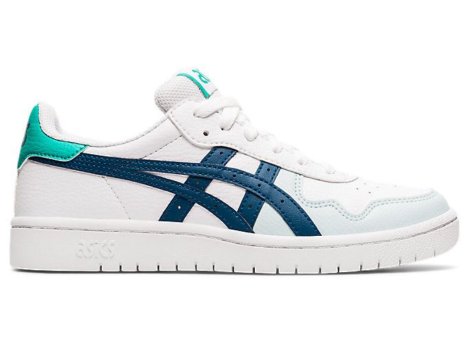 White / Blue Asics JAPAN S GS Kids' Sneakers | FHAV1680