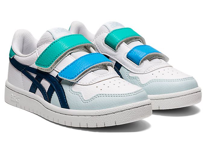 White / Blue Asics JAPAN S PS Kids' Sneakers | GERE4291