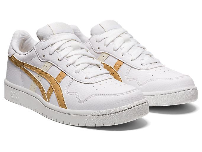 White / Brown Beige Asics JAPAN S Women's Sneakers | IYQR7105