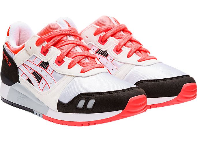 White / Coral Asics GEL-Lyte III Women's Sneakers | NGFY1828