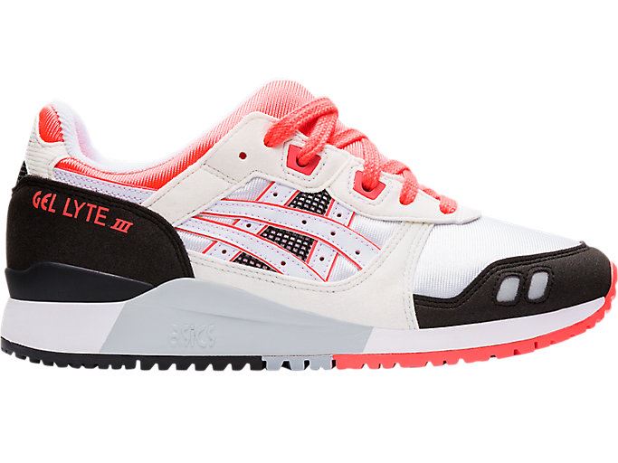 White / Coral Asics GEL-Lyte III Women\'s Sneakers | NGFY1828