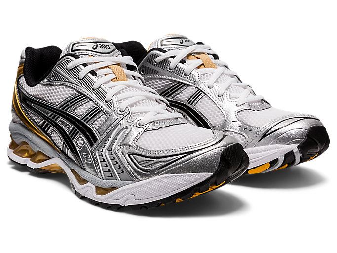 White / Gold Asics GEL-KAYANO 14 Men's Sneakers | GNMI1144