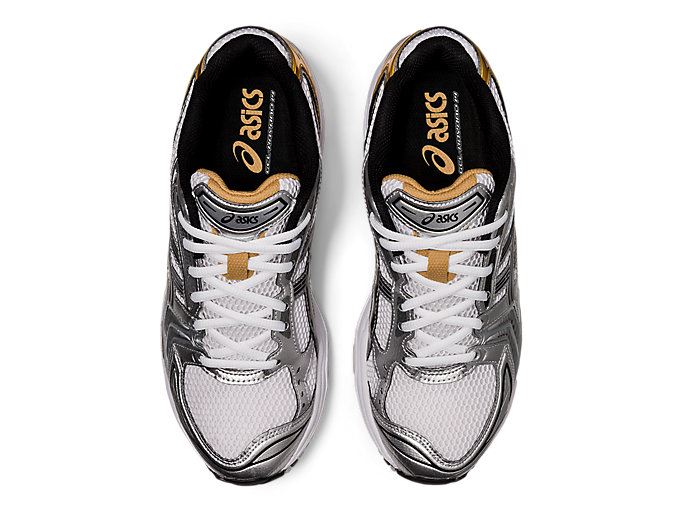 White / Gold Asics GEL-KAYANO 14 Men's Sneakers | GNMI1144