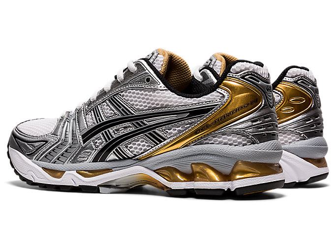 White / Gold Asics GEL-KAYANO 14 Men's Sneakers | XLHY7381