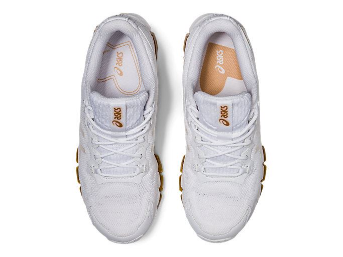 White / Gold Asics GEL-QUANTUM 360 6 Women's Sneakers | ZYZP7920